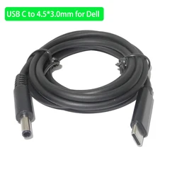 Universal USB C to DC Power Adapter Charging Cable (4.5 - 3.0mm(for Dell))