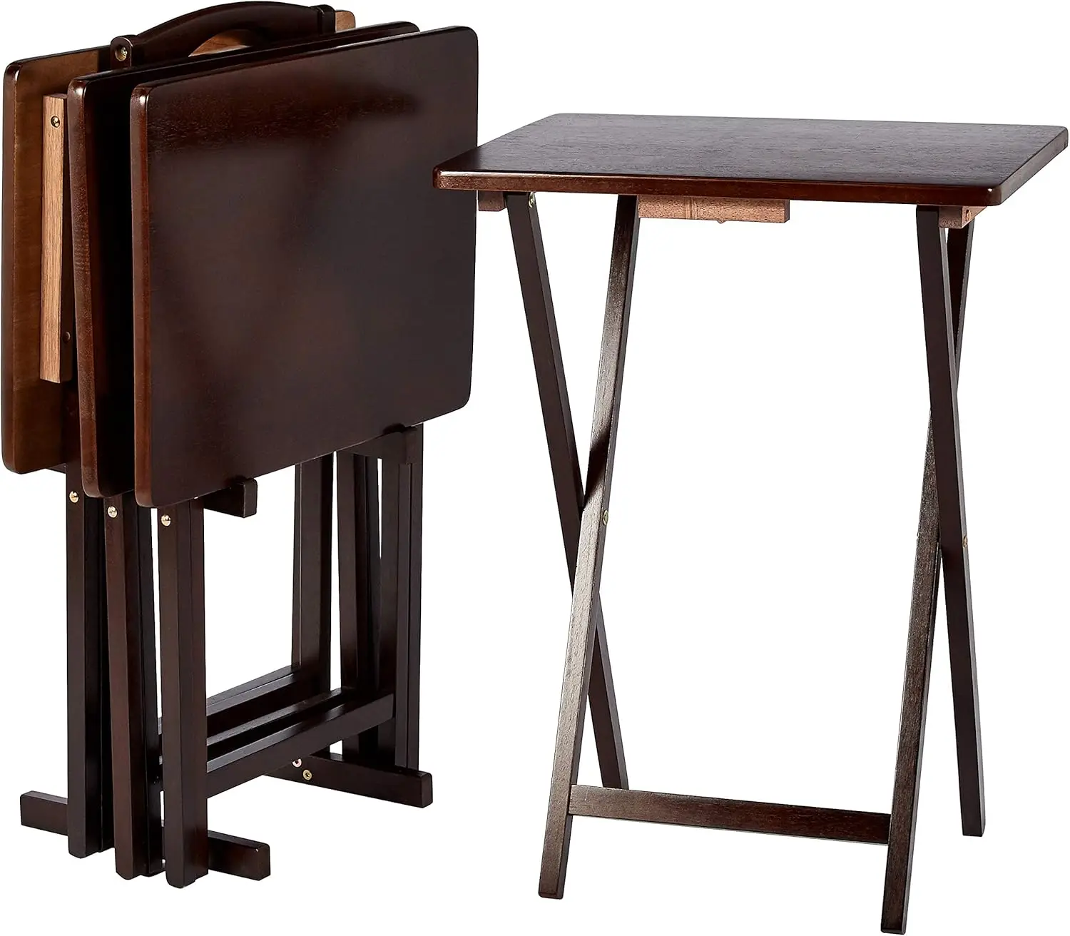 Foldable tray table set image 1