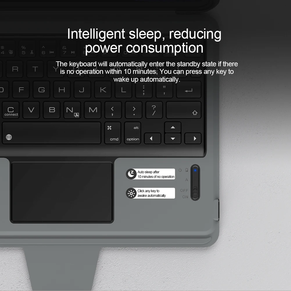 Nillkin para Ipad ar 10.9 2023 ar Pro 11 2023 2023 Lente Case Slide Camra Capa Magro Combo Teclado Suporte - Imagem 4