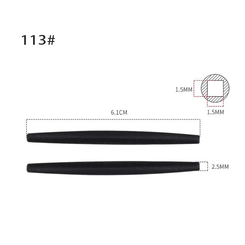 10pairs/20pcs Eyeglasses soft silicone temple tip Black Glasses Silicone tip repair replacement accessory 2