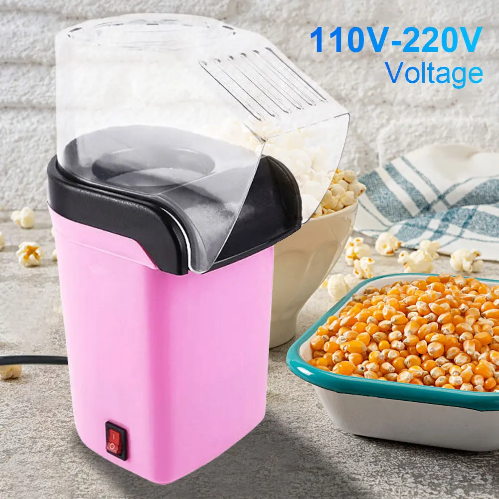 1200W Hot Air Popcorn Popper Oil Free Electric Hot Air Popcorn Maker High Popping Rate for Home Kids Movie Night
