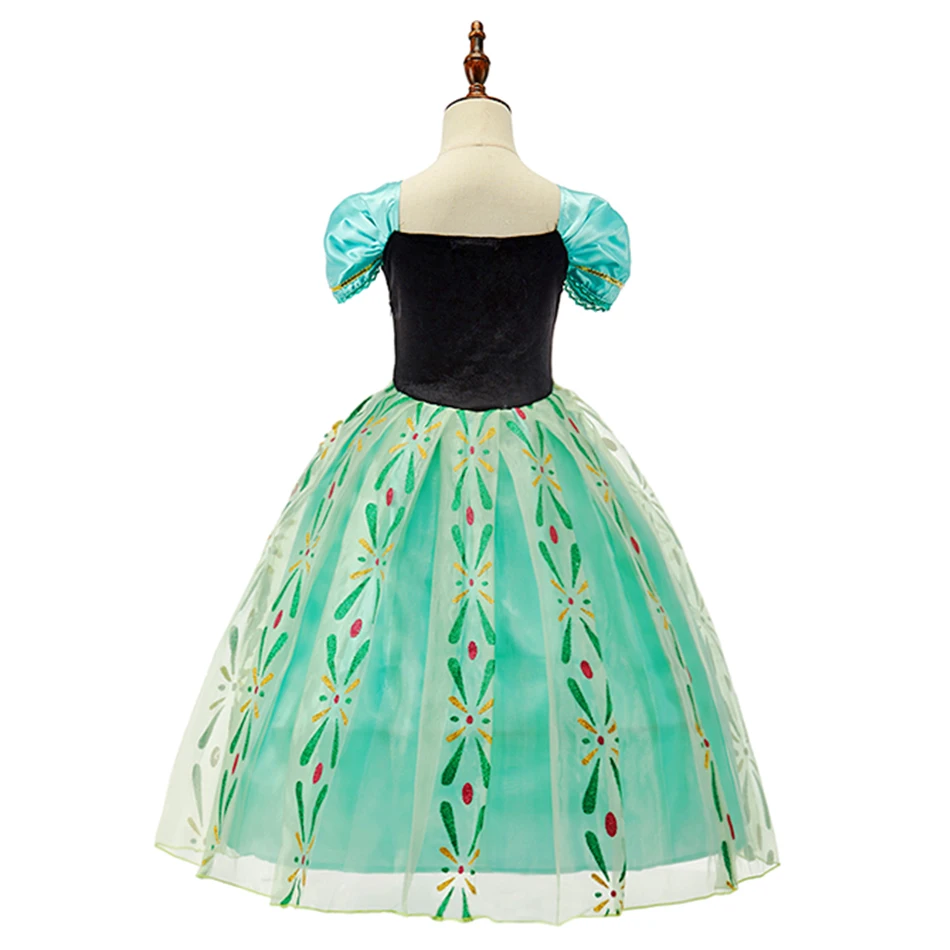Kids Princess Costume Girls Elsa Anna Halloween Rapunzel Cosplay Dress  Children Summer Party Clothes Carnival Elegant Dress 2024 - AliExpress 1501