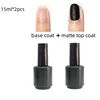 Base coat No Wipe Top coat Matte Top coat 15 ml 2 pieces per set UV nail gel polish 1