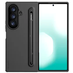 Nillkin Ultra Flex Pure Fold Case with S Pen Slot - Liquid Silicone 3 - Layer Shockproof Armor - Galaxy Z Fold 8 Ultra (Black)