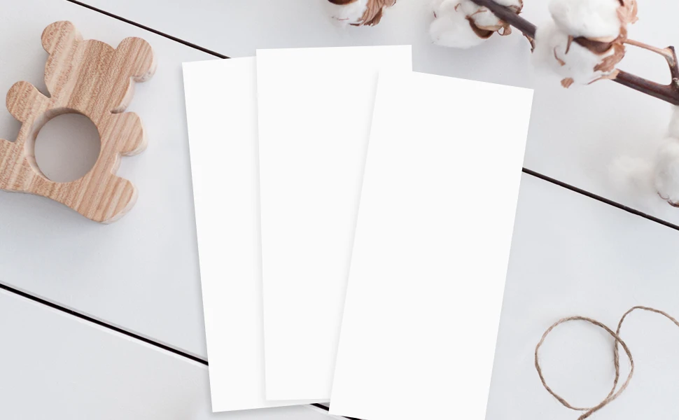 300GSM 110lb Cover Plain White Business Note Cards Thick Paper Cardstock  Size 20 x 8.5cm - AliExpress