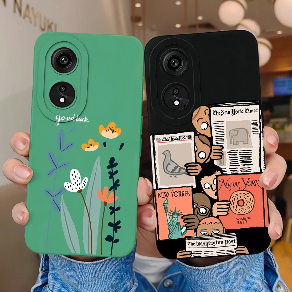 Oppo A58 4G Funda Gel Tpu Silicona dibujo Atrapasueños