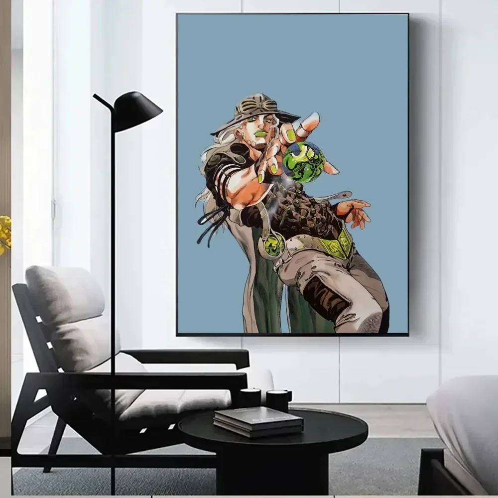 JOJO S BIZARRE ADVENTURE OVER HEAVEN Poster POSTER Wall Pictures For Living Room Fall Decor Bedroom