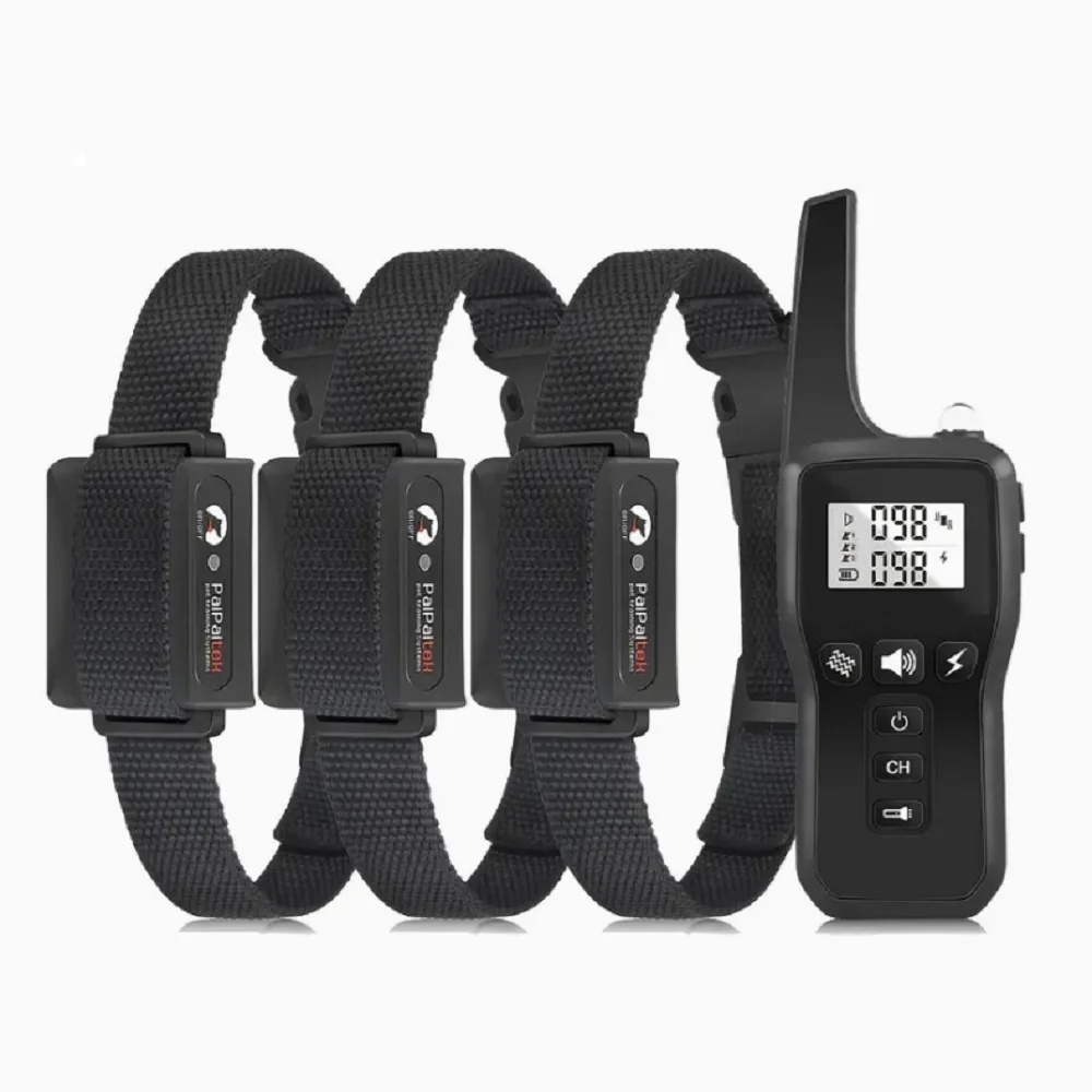 Dog Shock Collar For 3 Dogs,3600Ft Control Range,Dog Collar With 3