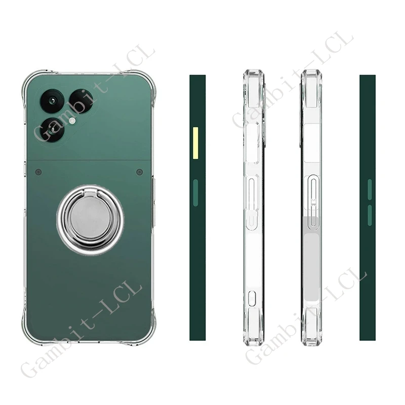 Universal TPU Soft Cover with Back Ring Holder Bracket