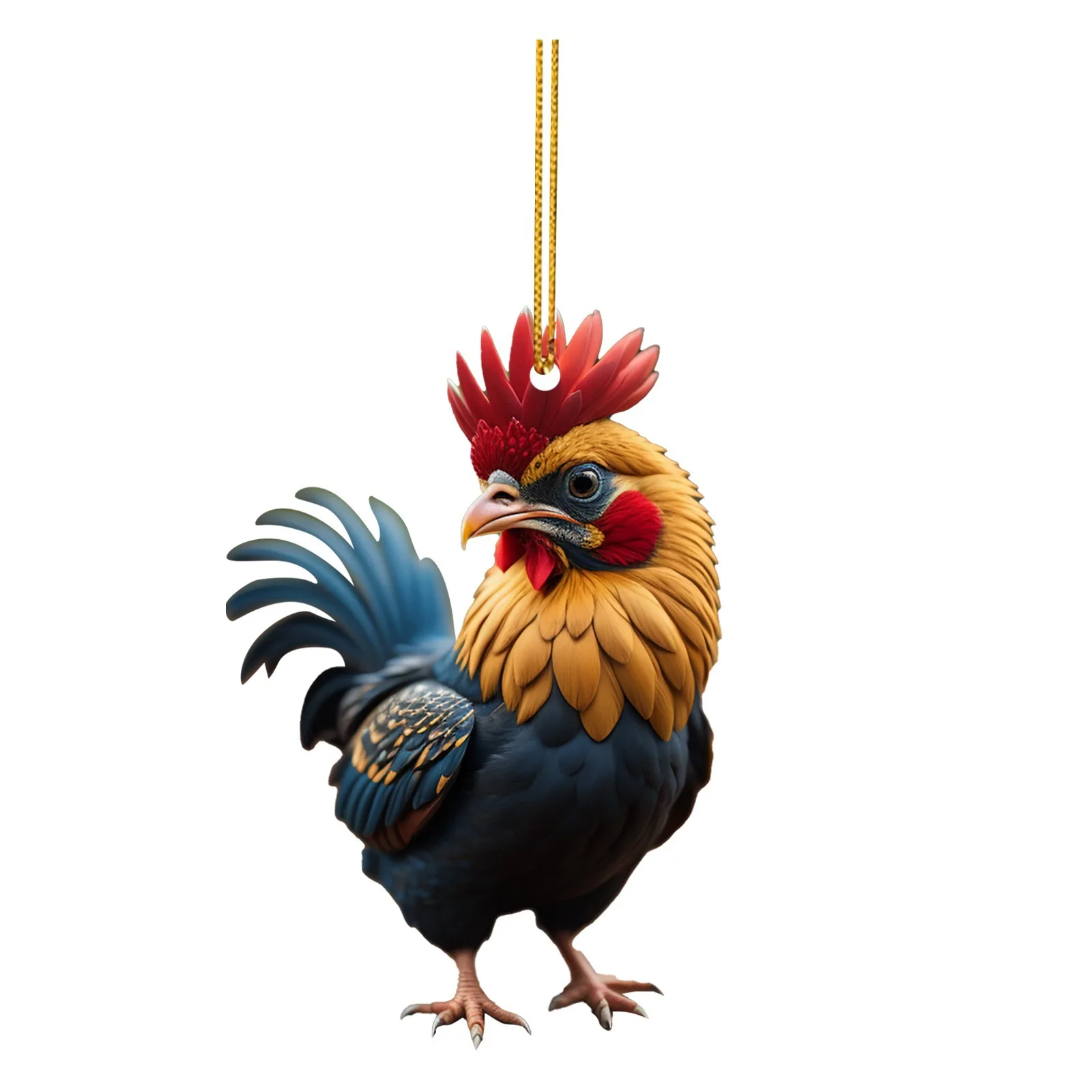 

Christmas Tree Rooster Ornament Artificial Rooster Hanging Ornaments for Yard Porch Patio and Garden Hot Sale