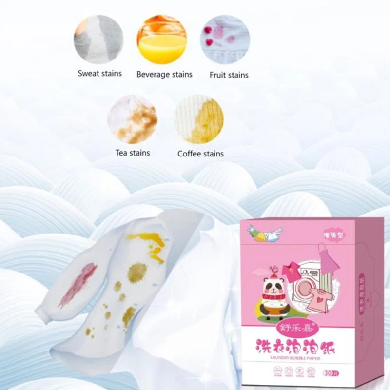 60Pcs Laundry Tablets Underwear Children Clothing Laundry Soap Concentrated Washing Powder Detergent For Washing Machine