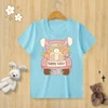 Children’s Pure Cotton T-shirt Happy Easter Bunny Egg Print T-shirt O-neck Short Sleeve Kids Clothes Boys Baby Tee Girl Clothes 3