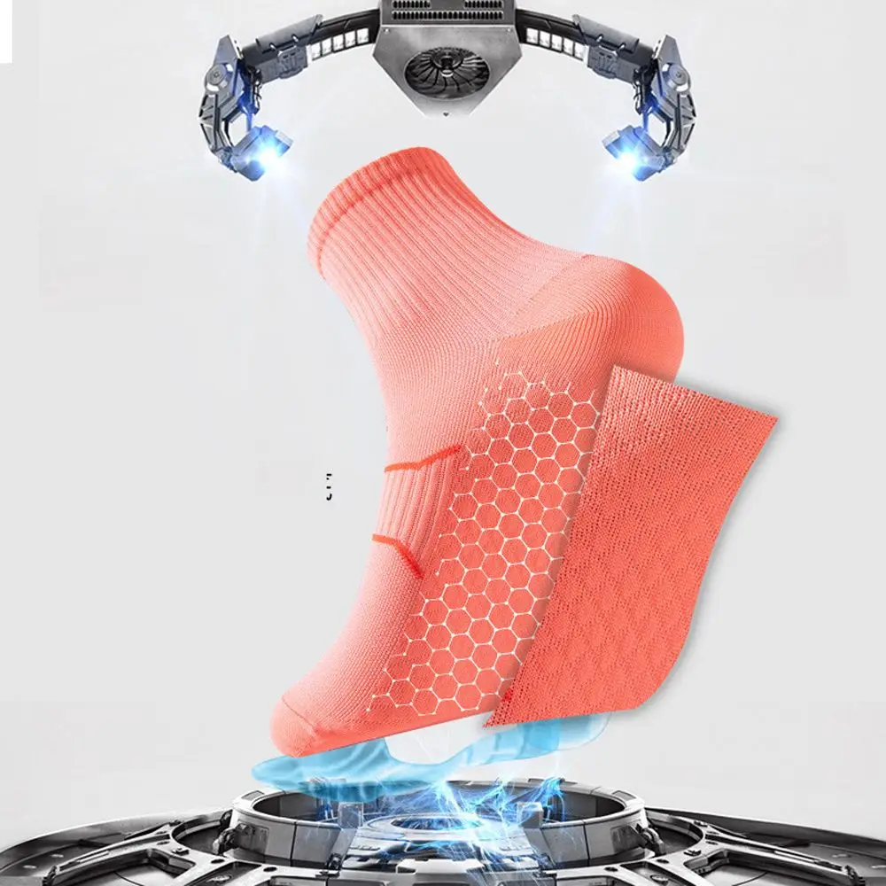 Professional Running Socks Breathable Non-slip Marathon Athletic Socks Sweat Absorb Mid-calf Men Women Compression Socks