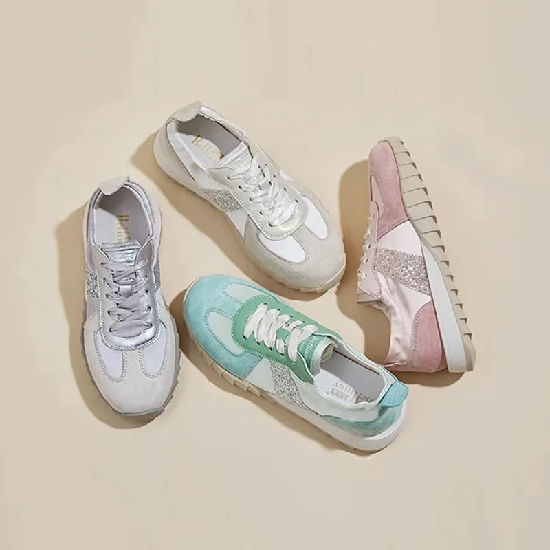 여성용 얕은 레이스업 스니커즈, 야외 워킹 스포츠 신발, 캐주얼 러닝 하이킹 슈즈, 여름 신발, 신제품 