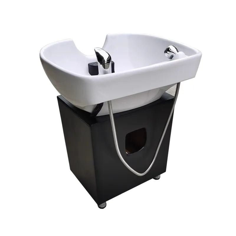 

Barber shop, seated shampoo basin, hair salon, standing shampoo bed, flush pool, ceramic basin, column, base accessories