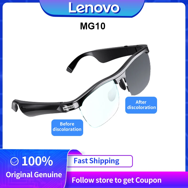 LenovoMG10SmartPhotochromMusicSunglasseswithHeadphonesWireless