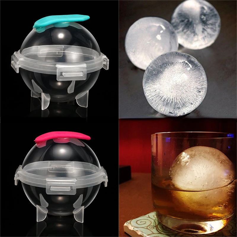 4.5 ~ 5Cm Big Round Ball Ice Mold Pp Whisky Ice Cube Maker Frozen Jelly Mold Vassoio Per Il Ghiaccio Easy Release Bar Tools Accessori Da Cucina