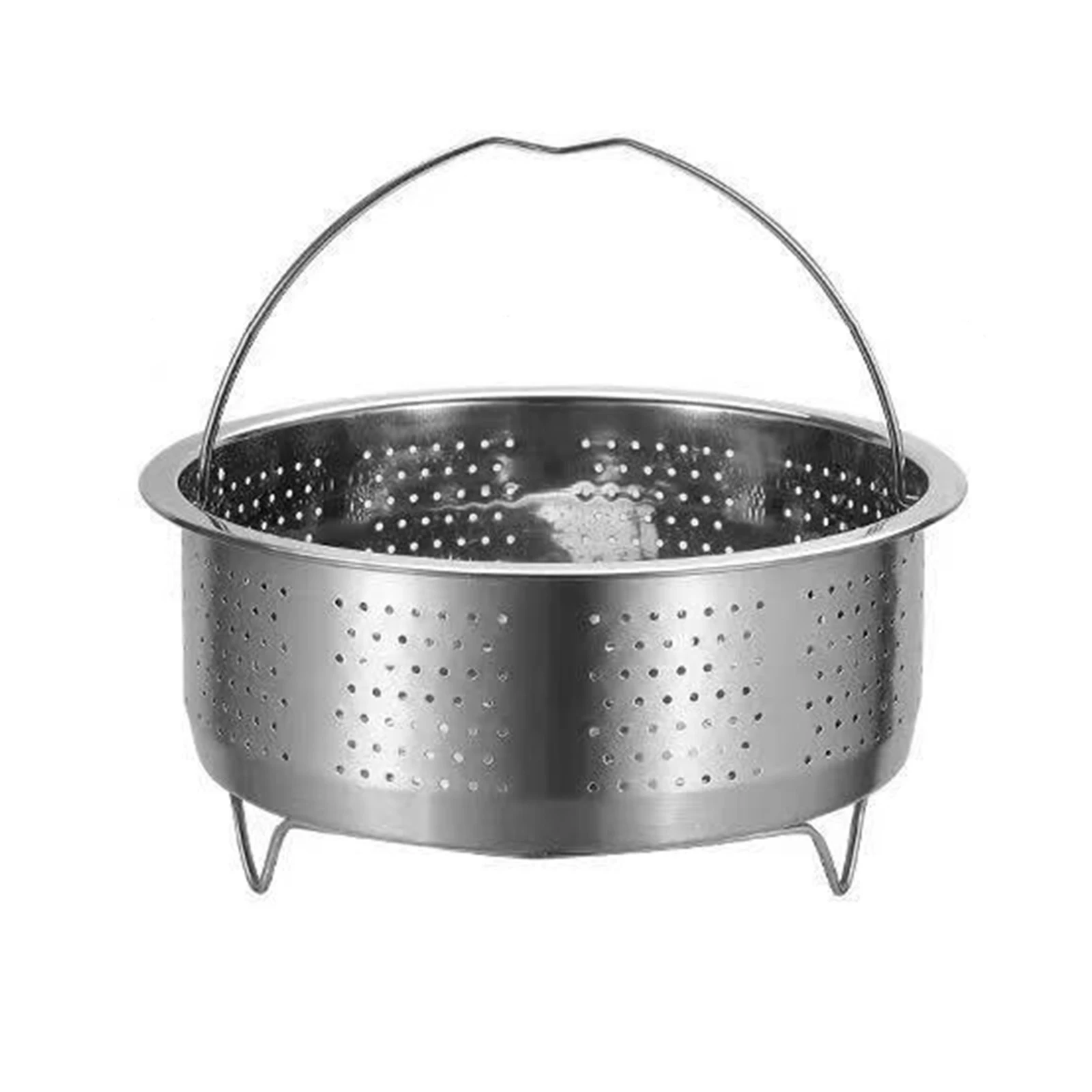 Steamer Basket Steamer Pot Bar Dining For Pressure Cooker Steam Basket  Stainless Steel Kitchen Silicone Handle