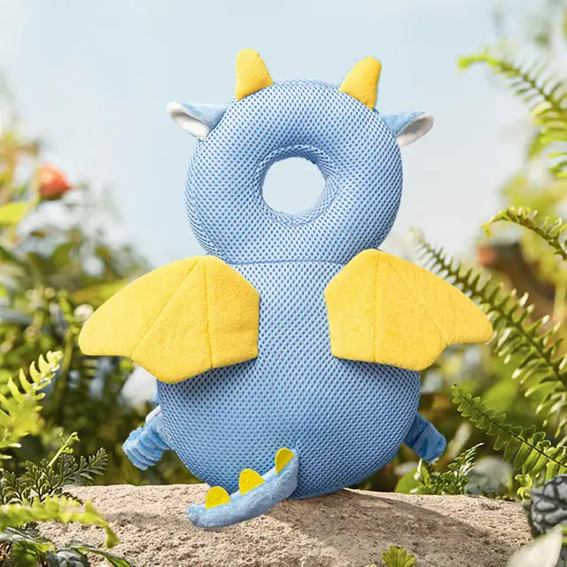 Baby Back Pillow Baby Head Protection Backpack Wear Animal Shape for 1-3 Baby Running Crawling Learning Safe Protector Pad 3