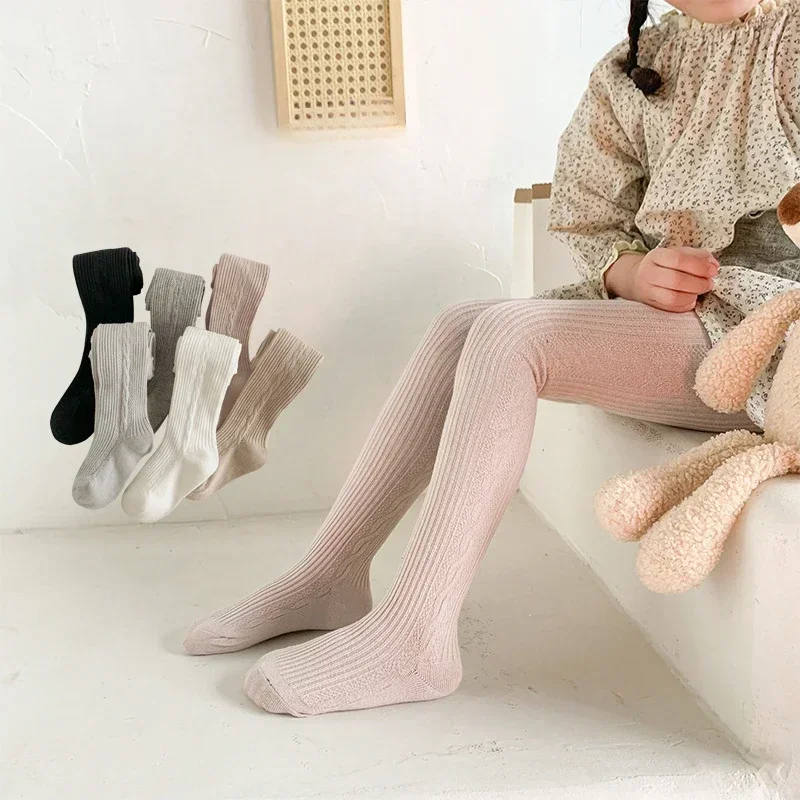 3Pieces Children Cotton Tights for Girls kids pantyhose