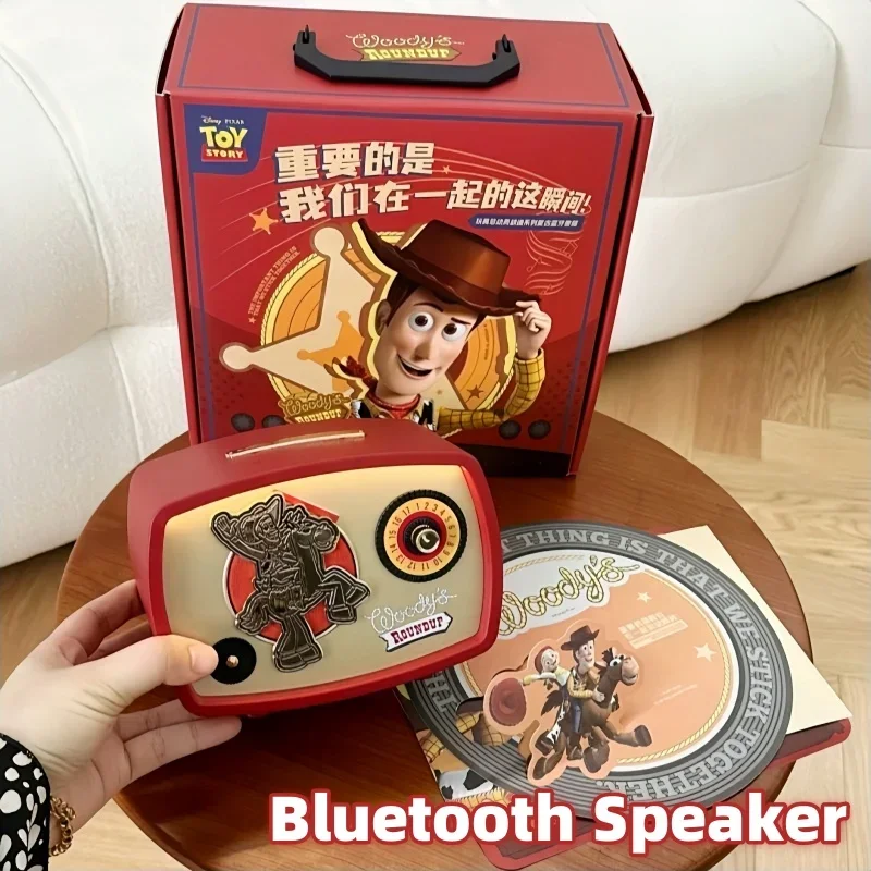 Disney Toy Story 4 Woody Retro Bluetooth Speaker Cartoon Girl Wireless Portable Cute Speaker Regali Di Natale Creativi