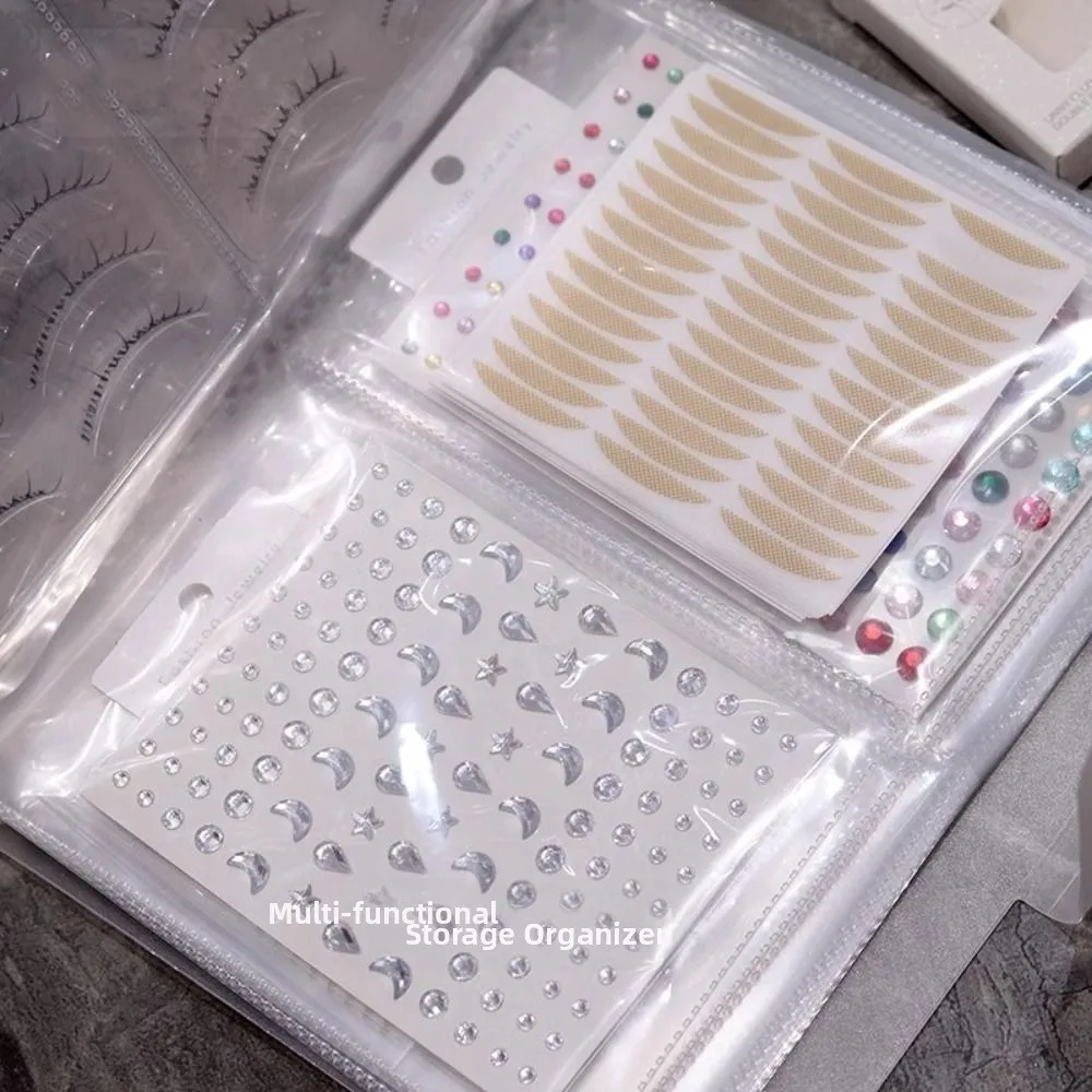 다기능 인조 속눈썹 보관 책 대용량 편리한 여행 사진 보관 가방 휴대용
