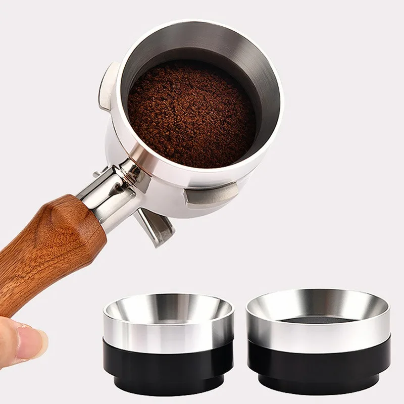 Coffee dosing ring 51MM 53MM 58MM Coffee Dosing Ring Magnetic For Delonghi Breville Portafilter Espresso Accessories Barista Funnel Tool Coffeeware