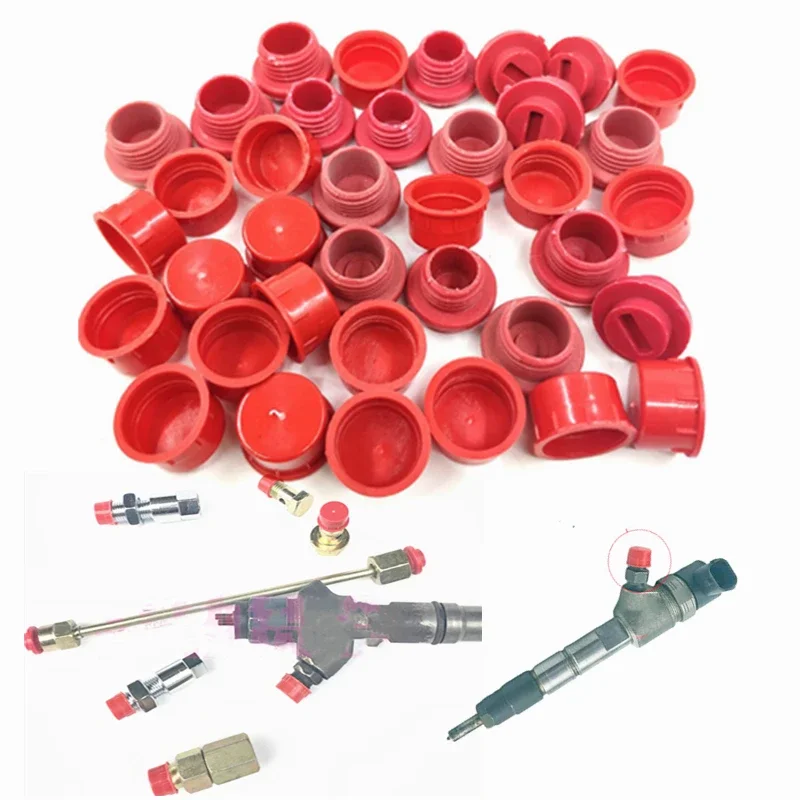 Diesel Injector Seal Kits 350PCS Diesel Common Rail Injector Connect Joint Dust Cap Oil Tube Pipe Plug M12 M14 M16 common rail repair tools diesel pipe diesel injector seal kits