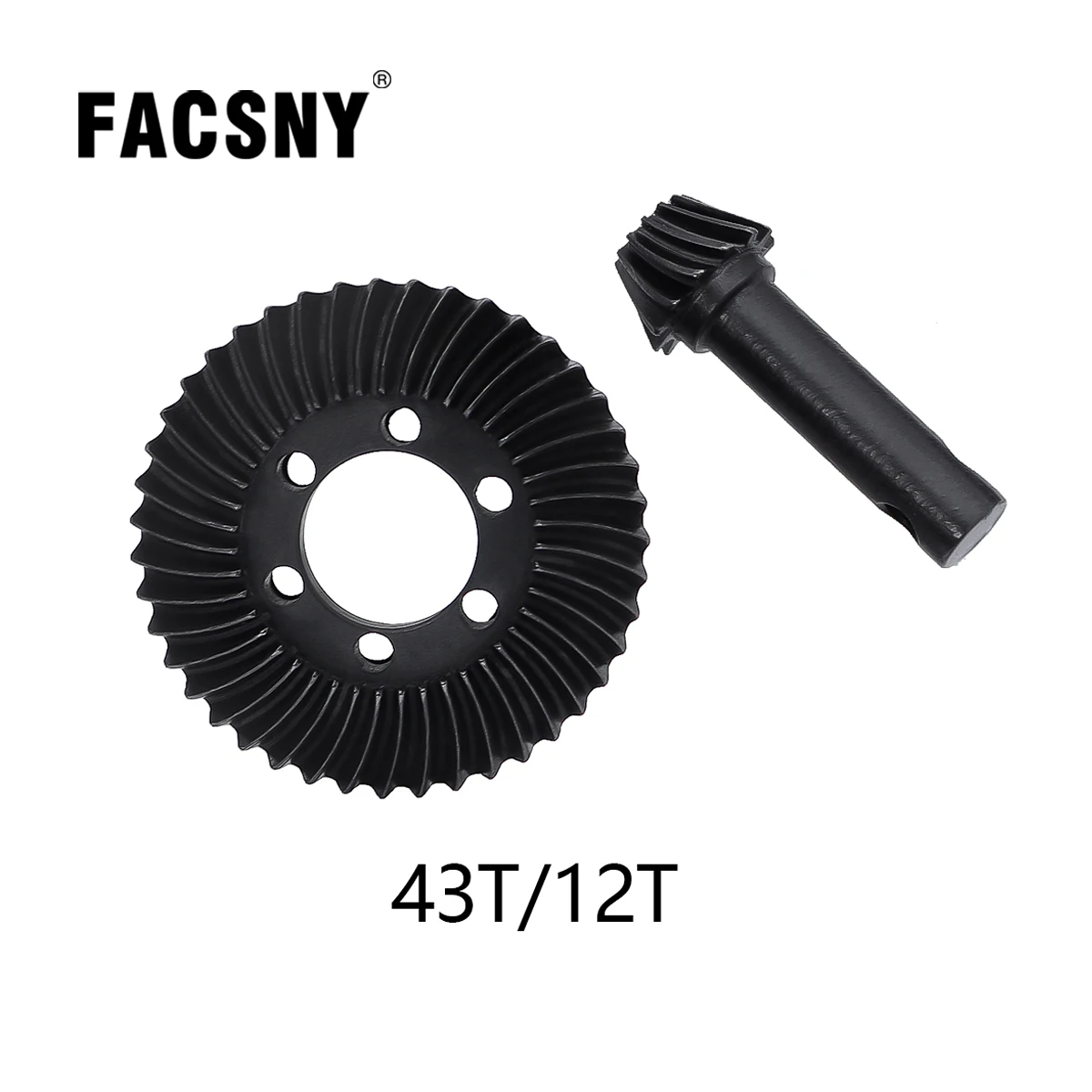 Vitavon HD Steel Ring & Pinion Gear Set For Axial SCX6 - 12/43T Spiral Bevel Gears