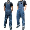Men's Overalls Jumpsuit Large Size Strap Straight Blue Jeans With 7 Pockets More Sizes 30-48 50 1