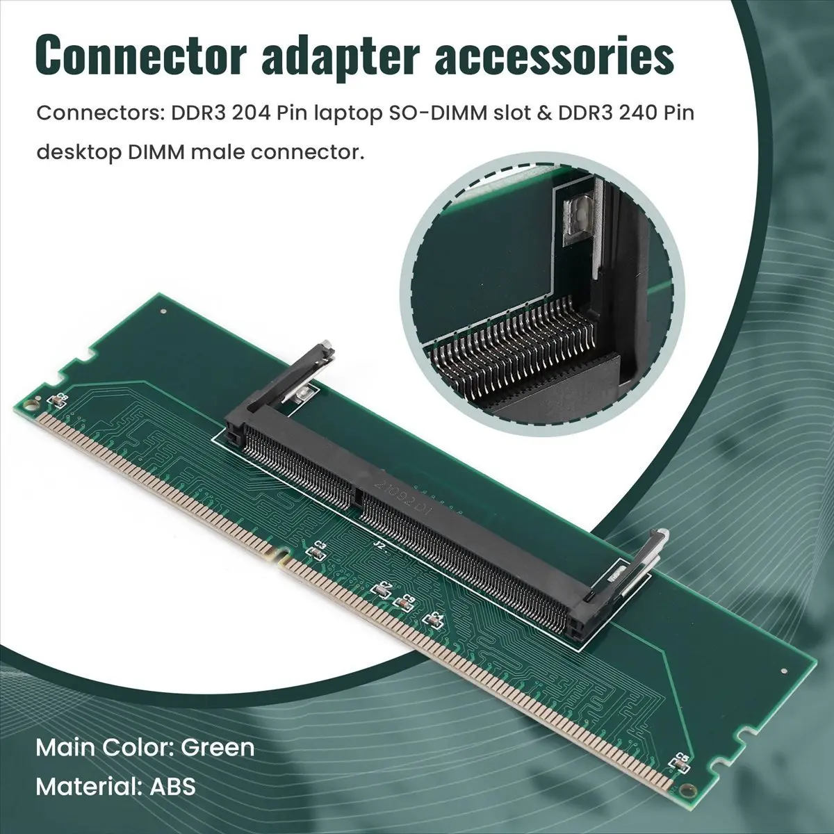 DT138DDR3 노트북 SO-DIMM-데스크탑 DIMM 메모리 RAM 커넥터 어댑터 DDR3 노트북 내부 메모리-데스크탑 RAM의 새로운 어댑터