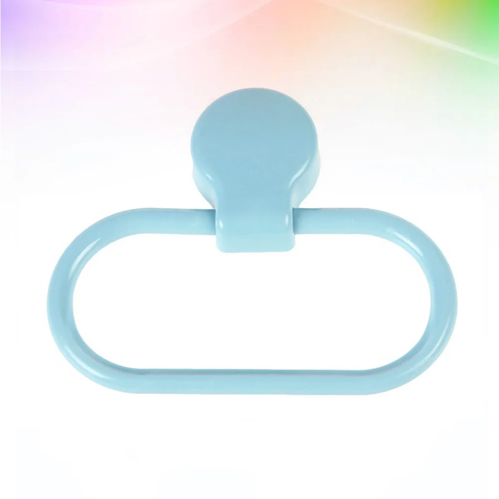 Towel Holder Ring Bathroom No Dilling Plastic Towel Rack Wall Mounted Hand Towel Storage Rack Towel Organizer Kitchen Bathroom