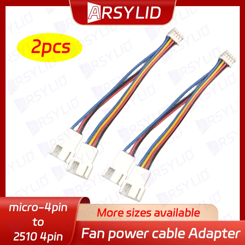Pwm fan expansion cable Pwm fan cable Conversion cable adapter 4pin fan Adapter cable Convert extension cords VGA card mirco 4pin to mini fan 11cm Support temperature adjustment