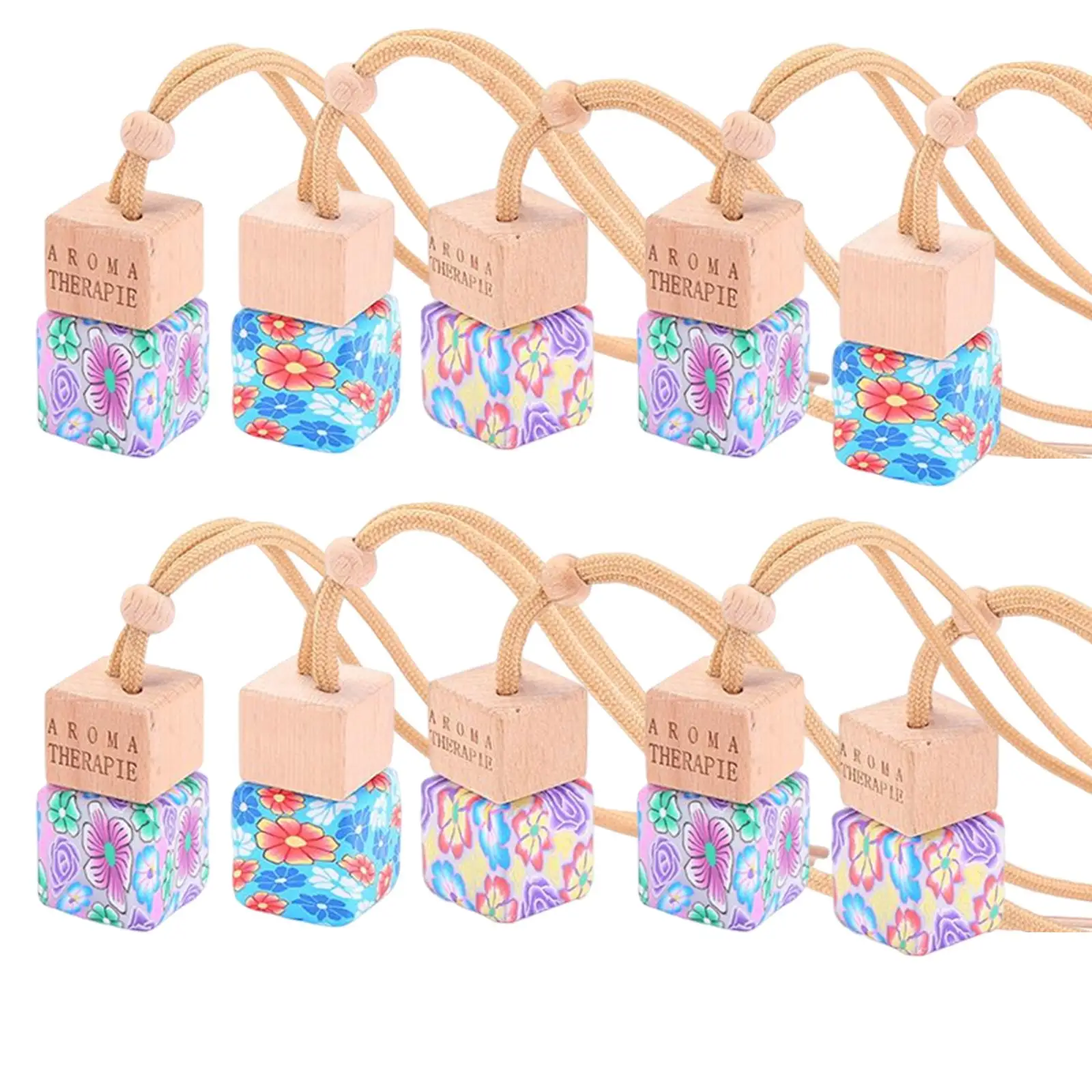 10 Pieces Refillable Car Air Freshener Bottles Hanging Diffuser Bottle