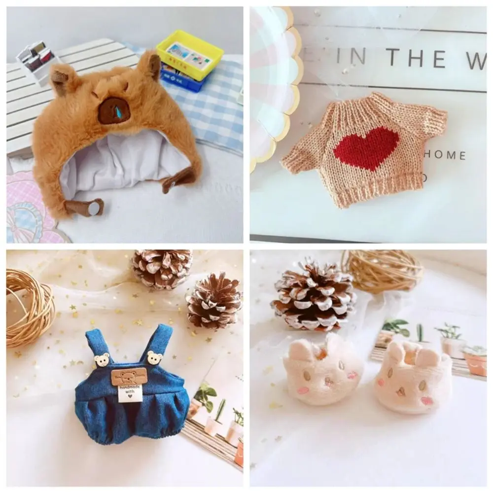 20cm Doll Clothes Toy Capybara Head Cover Cotton Doll Clothes Cartoon Dress Up No Attributes Dolls Clothes Doll Accessories