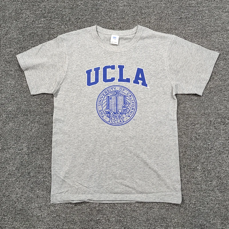 Summer Cotton Loose Large Size UC Short-sleeved T-shirt LA Men's and Women's Youth Culture Commemorative Shirt Daily Casual Wear S8cc9a43eb85e43cca1d537c2d8a9ea6cz