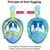 Kids Swimming Equipment Snokeling Support Goggles Full Face Diving Mask Swim and Snorkel 4~11 Years Children's Masks 5