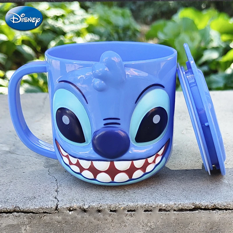 Disney Mickey Stitch tazza per bambini con coperchio tazza per il latte  Frozen Elsa 3D Cartoon Home tazza per bere tazza per spazzolatura della  bocca tazza per l'acqua per bambini - AliExpress