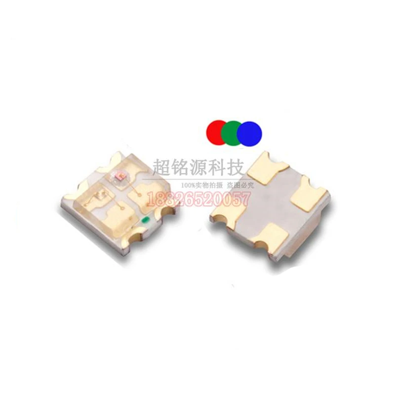 

1000 шт., 1,6*1,5 мм, 0805 RGB, стандартный анод, красная, синяя, Зеленая лампа, лампочки, оптовая продажа