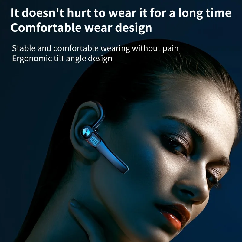 X7 Single Ear Headset With Mic Wireless 5.2 Earphone Noise Cancelling Waterproof Earpiece Wireless Handsfree Long Standby Time 4