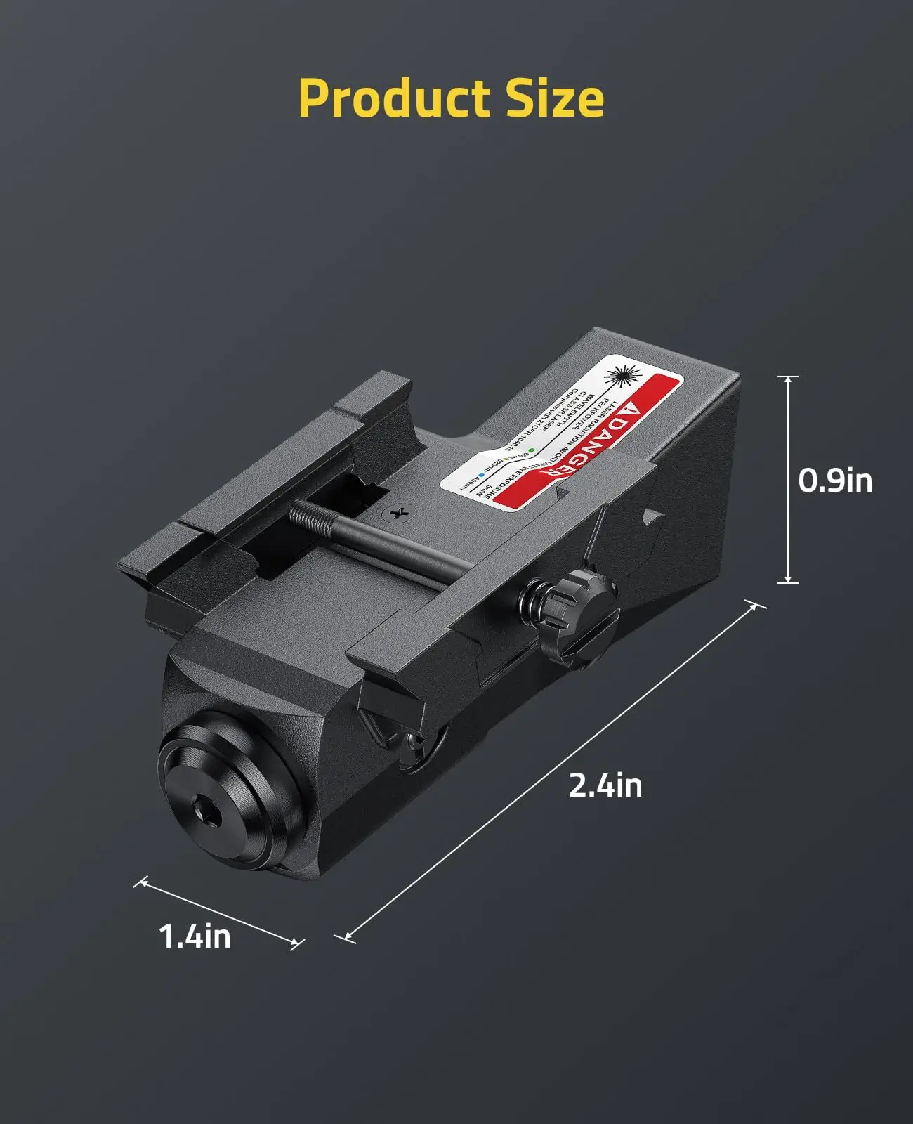 Laser sight MidTen Rifle Green or Red Laser Sight Picatinny Rail Tactical Sight Magnetic Rechargeable Aircraft Grade Materials