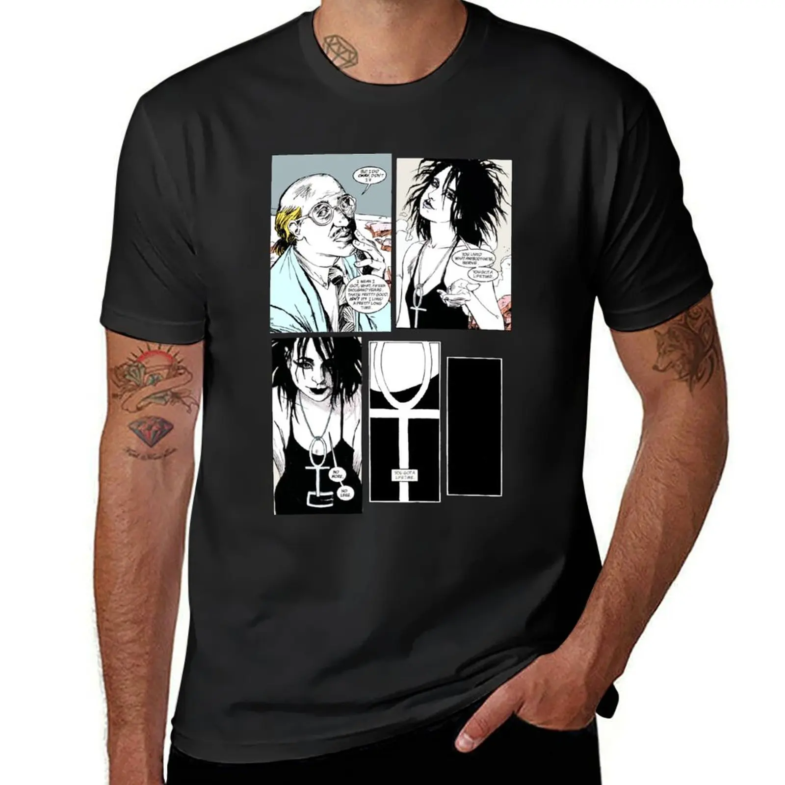 

The Sandman Quote [Death] You got a lifetime. T-Shirt tops graphics Men's t shirts