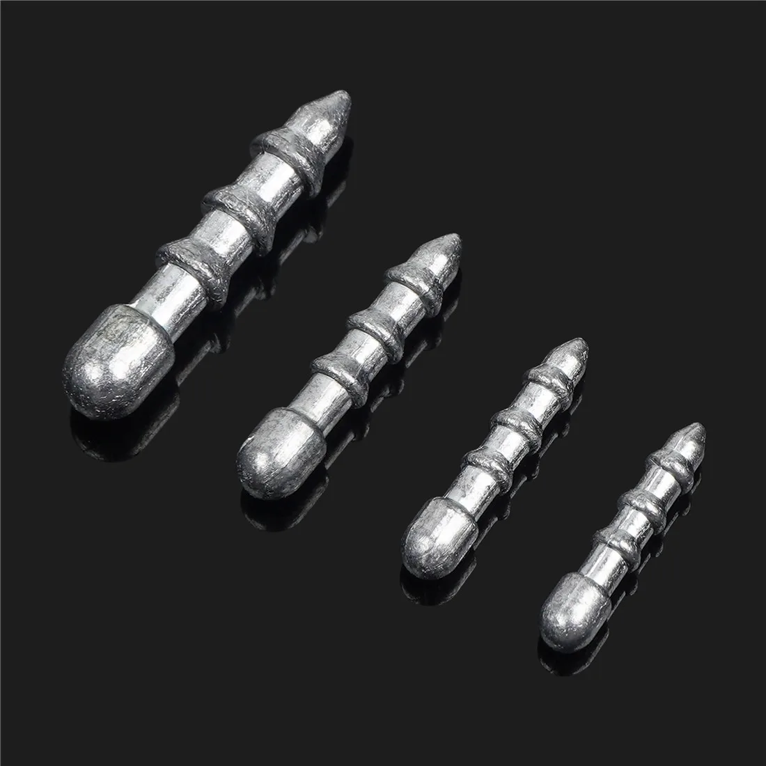 70PCS Nail Weights for Bass Fishing Worm neko rig fishing Weights