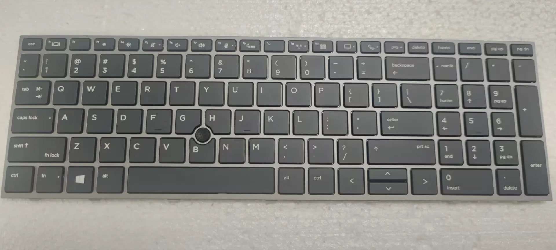 Nuovo Per Hp Zbook 15 G5 17 G5 Us Tastiera Retroilluminata Cornice Argento