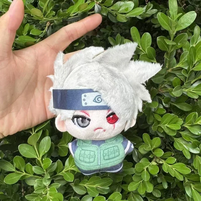 10CM 애니메이션 나루토 사스케 카카시 주변 인형 키체인 펜던트 귀여운 pp 코튼 충전 가방 장식 선물
