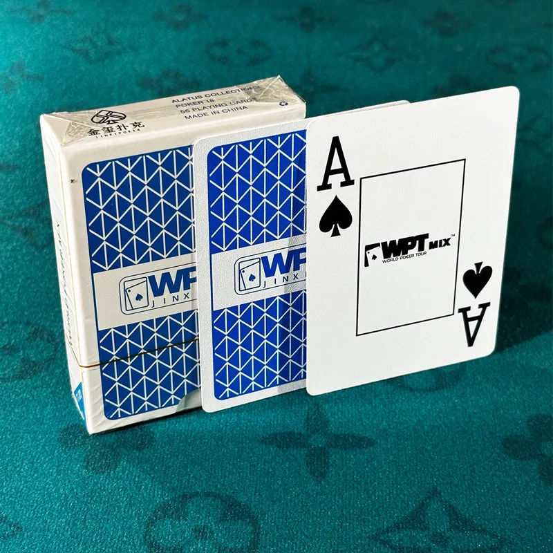 Plastic Playing Cards WPTTexas Hold'em Poker Cards Hard High-Grade Full Box Competition Special Waterproof Anti-Fold Playing Cards
