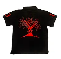 Polo à manches courtes pour hommes, style rétro américain, Hip Hop, Y2k, décontracté, brodé, haut en coton, vêtements de Baseball 2