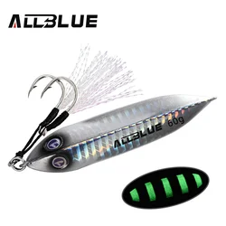 ALLBLUE SEABLUE Metal Slow Fishing Spoon 60G Artificial Bait (Color D)