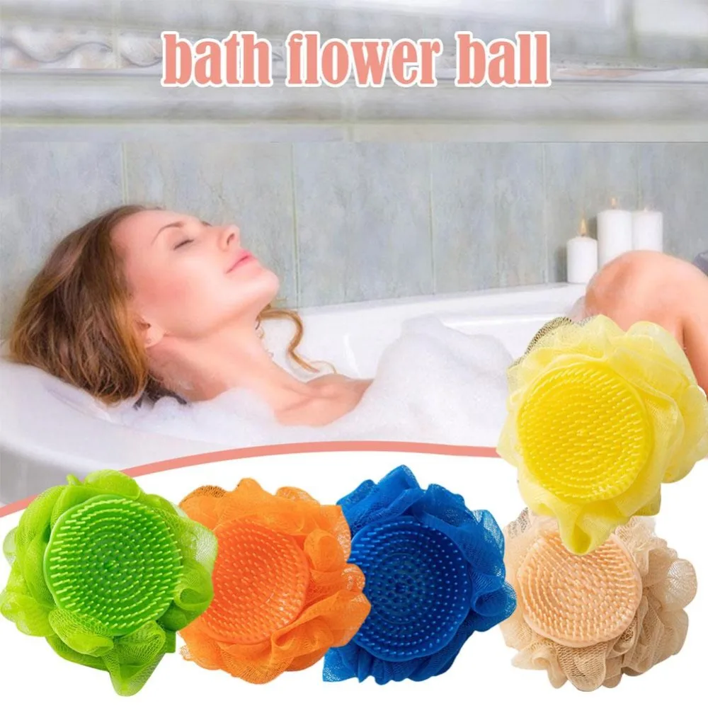 

Bathroom Supplies Bath Ball New Body Scrubber Hangable Shower Brush Lightweight Cleaning Tool Flower Bath Rub Bathroom