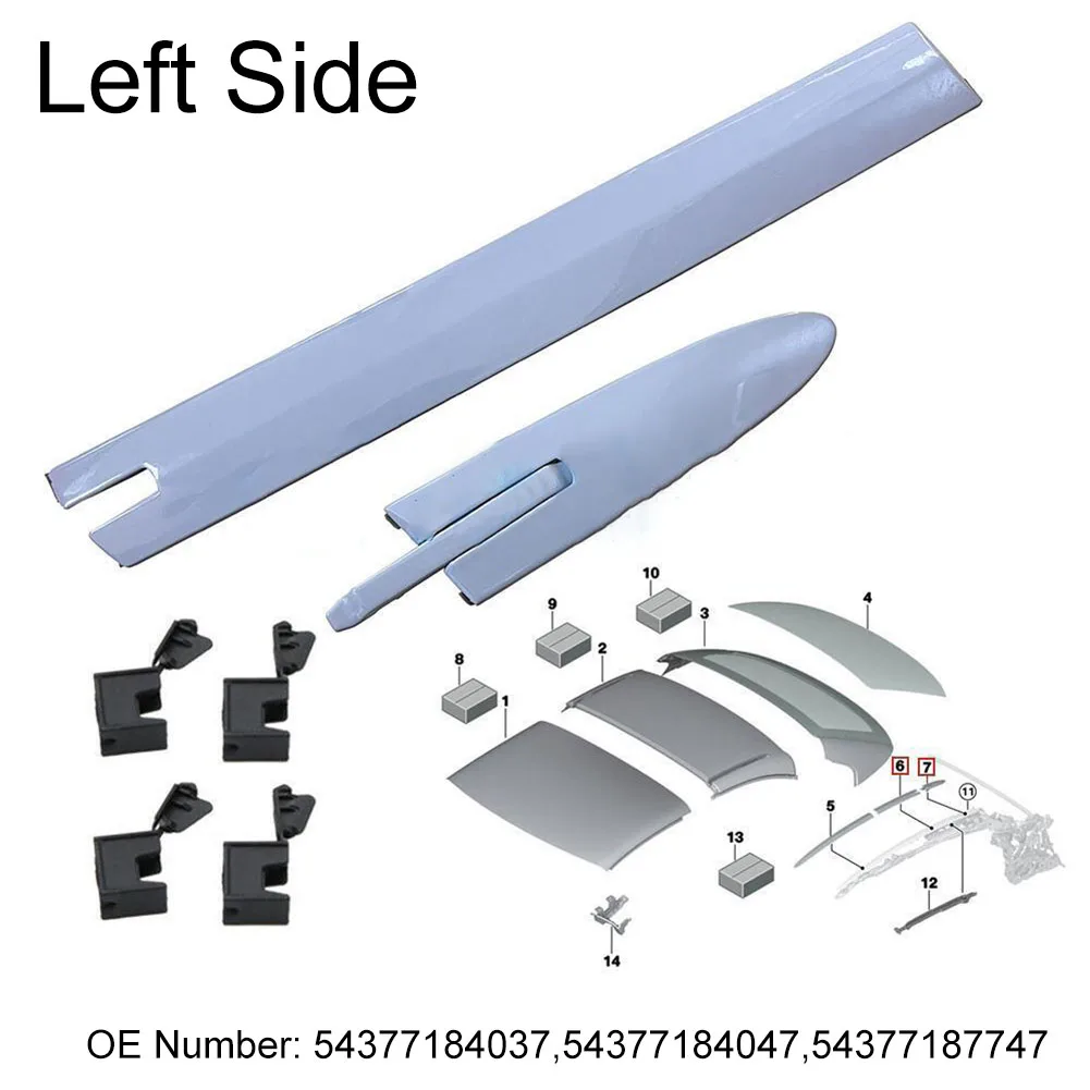 

1x Left Convertible Roof Top Hinge Cover + Clips Kit For BMW E93 330i M3 F33 440i 54377184037 54377184047 54377187747